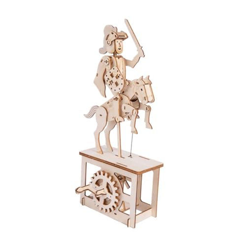 VICASKY Holzpuzzle Mechanische Ritter Assembly DIY Puzzle für Dekoratives Holzspielzeug für Schreibtisch Bücherregal Hochwertiges Holzmaterial Perfektes für Geburtstage Feiertage von VICASKY