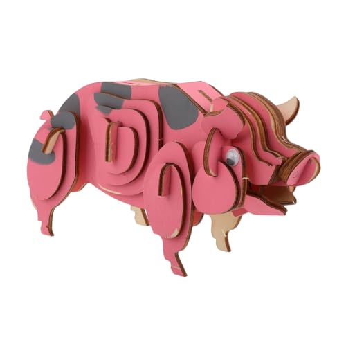 VICASKY Pädagogisches -Puzzle Aus Holz Für Kinder – 3D-tiermodellbausatz Ideal Zum Lernen Und Spaß Haben von VICASKY