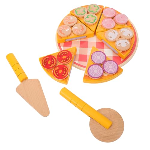 VICASKY Holzspielzeug Pizza für Realistisches Pizzaschneide für Kreative Rollenspiele für Junge und Jungen Ansprechende Verpackung für Jede Gelegenheit VICASKY Holzspielzeug Pizza für Realistisches Pizzaschneide für Kreative Rollenspiele für Junge und Jungen Ansprechende Verpackung für Jede Gelegenheit von VICASKY