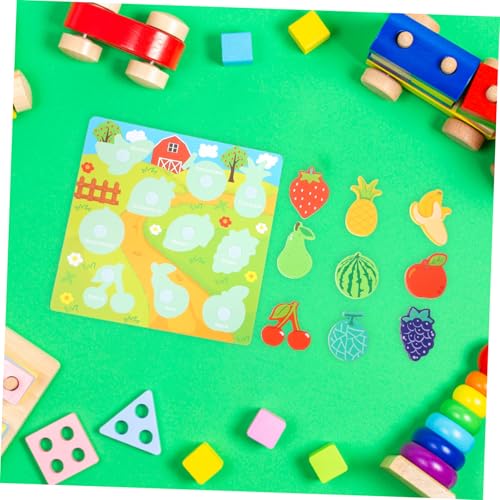 VICASKY Holzspielzeug Puzzle für Kleinkinder Jahre Montessori Lernspielzeug aus Sicherem Holz mit Großen Teilen für Hand Augen Koordination und Kreative Früchte Zuordnung VICASKY Holzspielzeug Puzzle für Kleinkinder Jahre Montessori Lernspielzeug aus Sicherem Holz mit Großen Teilen für Hand Augen Koordination und Kreative Früchte Zuordnung von VICASKY