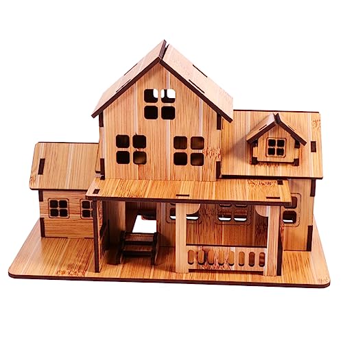 VICASKY Holzspielzeug Selber Machen Künstlich Möbel Fälschung Puzzlematte Holzhaus Modellbau Aus Holz Montagehaus Aus Holz Khaki Hölzern VICASKY Holzspielzeug Selber Machen Künstlich Möbel Fälschung Puzzlematte Holzhaus Modellbau Aus Holz Montagehaus Aus Holz Khaki Hölzern von VICASKY