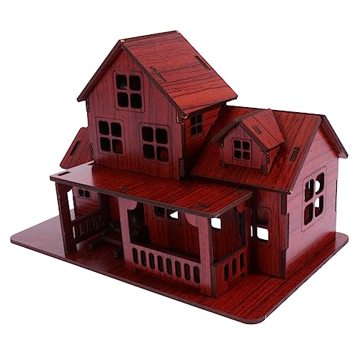 VICASKY Holzspielzeug Selber Machen Kunstpflanzen Drinnen Papphaus Modellbausätze Mini- Musterhaus Baukasten Bausatz Puzzlematte Modellbau Aus Holz Montagehaus Aus Holz Brown VICASKY Holzspielzeug Selber Machen Kunstpflanzen Drinnen Papphaus Modellbausätze Mini- Musterhaus Baukasten Bausatz Puzzlematte Modellbau Aus Holz Montagehaus Aus Holz Brown von VICASKY