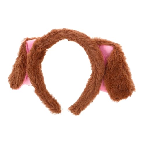 VICASKY Hundeohren Stirnband Braun Leichtes Cartoon Hund Haarreif Weiches Kostüm Accessoire für Cosplay Fasching Fotoshooting Vielseitiger Tierkopfschmuck für Damen VICASKY Hundeohren Stirnband Braun Leichtes Cartoon Hund Haarreif Weiches Kostüm Accessoire für Cosplay Fasching Fotoshooting Vielseitiger Tierkopfschmuck für Damen von VICASKY