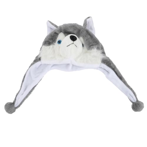 Wolf Hut, Husky Mütze Für Erwachsene, Kostüm Wolf Plüsch Tiermütze Cosplay Performance Wolfsmaske Spaßmütze Kinder Spielzeugmütze Wintermütze Cartoon Plüschmütze Tierkostüm Wolf Kostüm Performance Wolf Hut, Husky Mütze Für Erwachsene, Kostüm Wolf Plüsch Tiermütze Cosplay Performance Wolfsmaske Spaßmütze Kinder Spielzeugmütze Wintermütze Cartoon Plüschmütze Tierkostüm Wolf Kostüm Performance von VICASKY