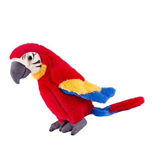 VICASKY 26 cm Papagei-plüschtier in Zufälliger Farbe Für Kinderzimmer Dekoratives Papageien-spielzeugset Ausgestopfte Papageienpuppe von VICASKY