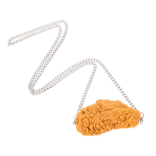 VICASKY Halskette Mit Gebratenem Huhn Mit Hühnerflügeln Modeschmuck Für Frauen Halskette Mit Simulationsnahrungsmittel-Stil Accessoire von VICASKY