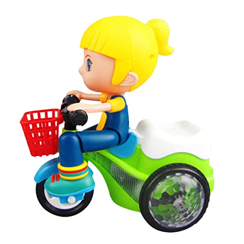 VICASKY Einzigartiges Kinderdreirad-Spielzeug-Stunt-Fahrrad Mit -leuchten Im Mädchenstil Ohne Batterie Kunststoffkonstruktion Zufällige Farbe von VICASKY
