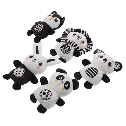 VICASKY Interaktive Fingerpuppen Für Kleinkinder 5 Stück Weiches Badespielzeug Pädagogische Tierfiguren von VICASKY