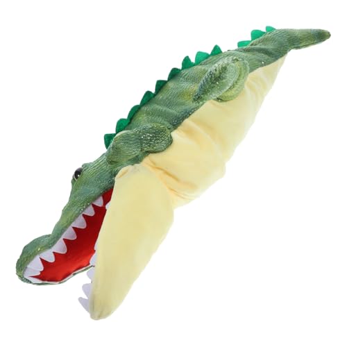 VICASKY Interaktive Krokodil Handpuppe aus Weichem Plüsch mit Praktischem Pp baumwollkern Leichte Tier handpuppe für Fördert Frühe Bildung Rollenspiel und Hand Auge koordination als von VICASKY