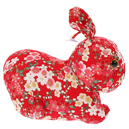 VICASKY Kuscheltierspielzeug Pp-Baumwolle Hase Stoffpuppe Entzückendes Ornament Als Neujahrsgeschenk Spielzeug Für Jungen Und Mädchen von VICASKY