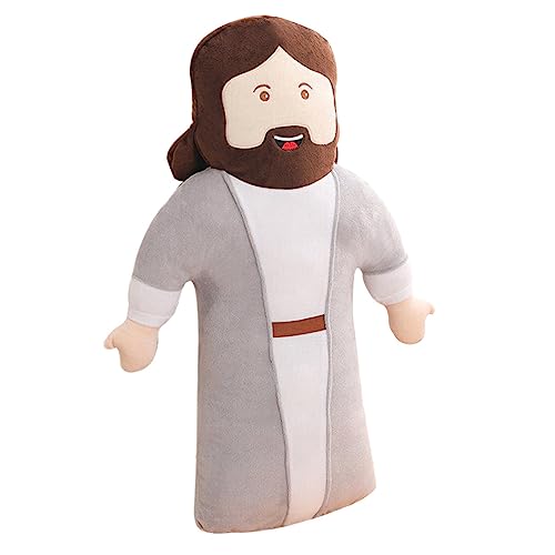 VICASKY Jesus-Kissen Gefüllte Jesuspuppe Jesus-Puppe Christliche Jesuspuppe Gefülltes Jesuskissen Dekorativer Plüsch-Jesus Jesus Plüschtier Jesuspuppe Pp Baumwolle von VICASKY