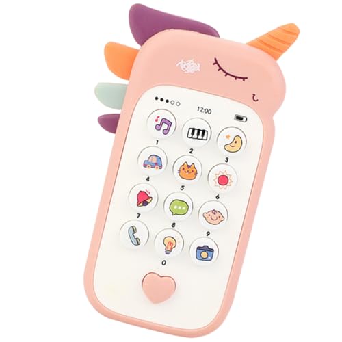 VICASKY Junge Mädchen Handy Cartoon Telefon Musikspielzeug Lernspielzeug Ab Monaten Beißring aus Sicherem Material Entwickelt Hand Auge koordination und Hörvermögen Rosa Batteriefrei VICASKY Junge Mädchen Handy Cartoon Telefon Musikspielzeug Lernspielzeug Ab Monaten Beißring aus Sicherem Material Entwickelt Hand Auge koordination und Hörvermögen Rosa Batteriefrei von VICASKY
