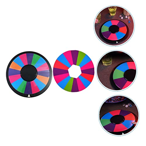 VICASKY Kammer Kammer Doppelseitiges Trinkspiel Drehspiel Party drehscheibe aus Robustem Kunststoff Leicht Tragbar Unterhaltsames Trinkspiel Zubehör für Freunde und Partys von VICASKY