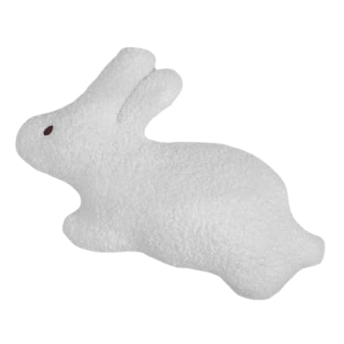 VICASKY Kaninchenkissen Kuscheltiere Aus Pp-Baumwolle Entzückende Stoffpuppe Simulation Von Tierpuppen Stoffhasen-wurfkissen Plüschhasenpuppenspielzeug Kuscheltier Plüsch Pp Baumwolle Weiß von VICASKY