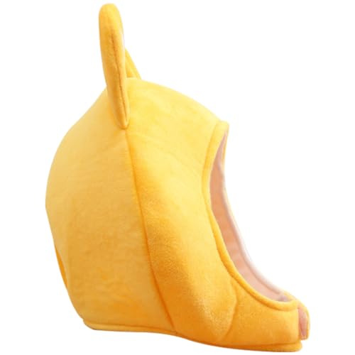 VICASKY Hat Witzige Kopfbedeckung Karotte Kopfbedeckung Frosch Hut Mit Hasenohren Aufblasbares Kostüm Maske Hasenkostüme Kappe Mütze Cowgirl-hut Kleiner Hut Für Kaninchen Hut- Kostüm Hut Yellow Plüsch von VICASKY