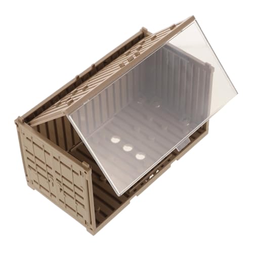 VICASKY Kasten Container-displaybox Lagerbehälter Mit Deckel Block Faltbar Mini Vitrine Für Actionfiguren Bausätze Schaukästen Für Sammlerstücke Minze Dosen Münze Anzeige Plastik von VICASKY