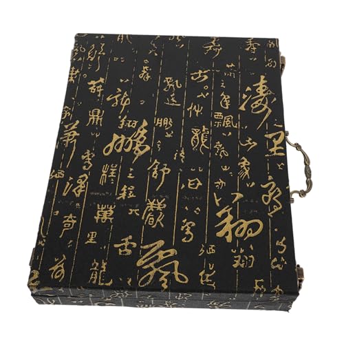 VICASKY Aufbewahrungskoffer Für Chinesische Mahjong-Steine Tragbarer Organizer Rechteckige Truhe Aus Holz Für Brettspielzubehör von VICASKY