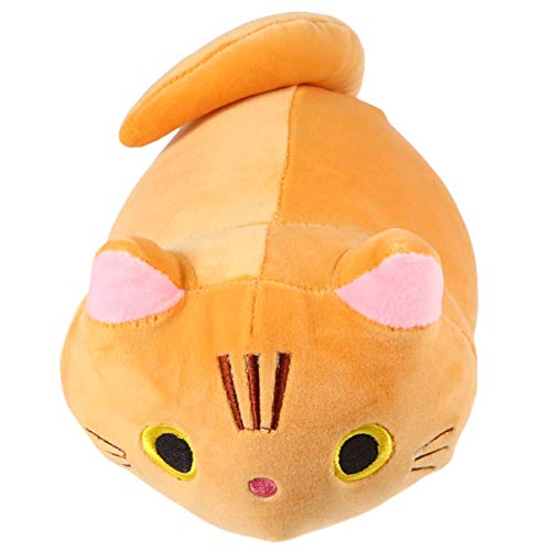 VICASKY Katzen üschkissen 25cm Weicher Katzenbolster Aus Cartoon Stil Ideal Als Dekokissen Für Kinderzimmer Und Als Kuscheltier Für Katzenliebhaber von VICASKY