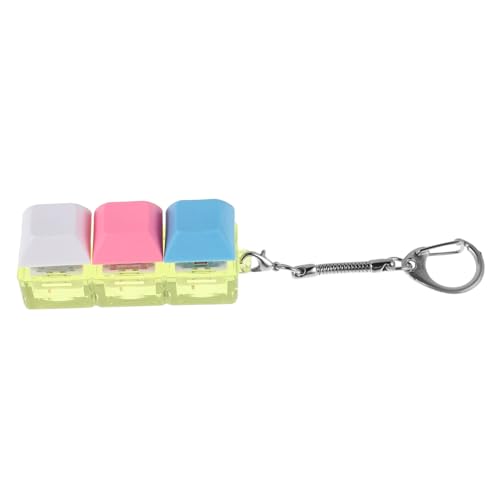 VICASKY Keyboard Fidget Toy mit LED Licht Transparente Kappe Klarer Klicksound Tragbarer Tastatur Clicker Schlüsselanhänger für Büro Zuhause Reisen Leicht und Robust VICASKY Keyboard Fidget Toy mit LED Licht Transparente Kappe Klarer Klicksound Tragbarer Tastatur Clicker Schlüsselanhänger für Büro Zuhause Reisen Leicht und Robust von VICASKY