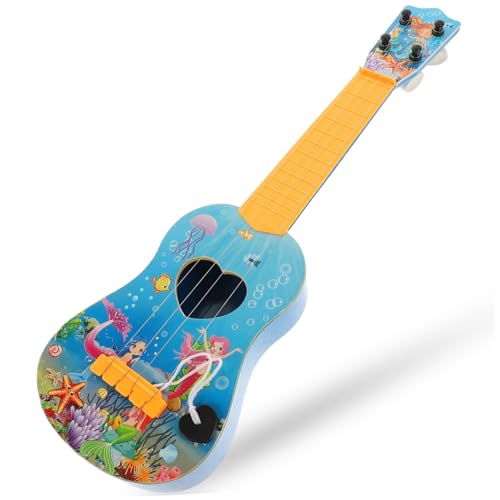 VICASKY Kinder Gitarre Gitarrenspielzeug für Kinder Mini-Ukulele Kinderspielzeug Spielzeug für Kleinkinder Musikinstrumente Anfänger Musikinstrument Spielzeug Karikatur von VICASKY