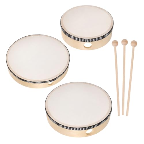 VICASKY Kinder-Handtrommel-Set 6-teilig Percussion-Schlagzeug-Sticks Musikinstrumente Spielzeug Für Geburtstagsgeschenke VICASKY Kinder-Handtrommel-Set 6-teilig Percussion-Schlagzeug-Sticks Musikinstrumente Spielzeug Für Geburtstagsgeschenke von VICASKY