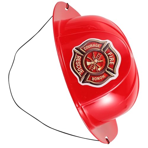 VICASKY Kinderfeuerhut Feuerwehrhelm Feuerwehrhut für Feuerwehrfest Zubehör Geburtstagsfeier Hut Kinderfest Zubehör Feuerhüte für süße Plüschmütze Plastik rot VICASKY Kinderfeuerhut Feuerwehrhelm Feuerwehrhut für Feuerwehrfest Zubehör Geburtstagsfeier Hut Kinderfest Zubehör Feuerhüte für süße Plüschmütze Plastik rot von VICASKY
