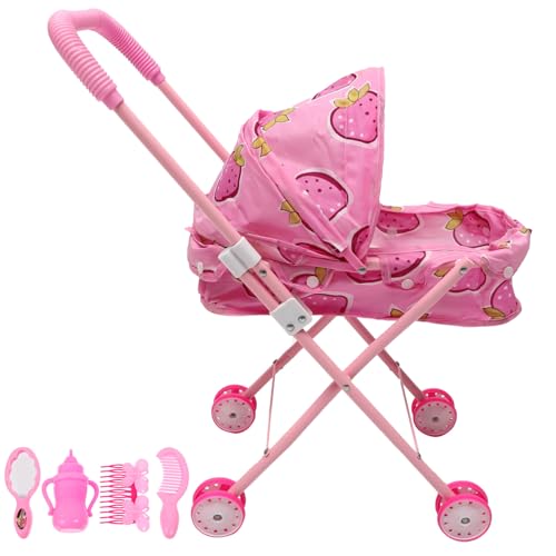VICASKY Kinderwagen Puppenwagen für 5-jährige Mädchen Babypuppe mit Kinderwagen interaktives Toys Kinderwagen für Puppen, Kleinkinder 1-3 -Kinderwagen VICASKY Kinderwagen Puppenwagen für 5-jährige Mädchen Babypuppe mit Kinderwagen interaktives Toys Kinderwagen für Puppen, Kleinkinder 1-3 -Kinderwagen von VICASKY