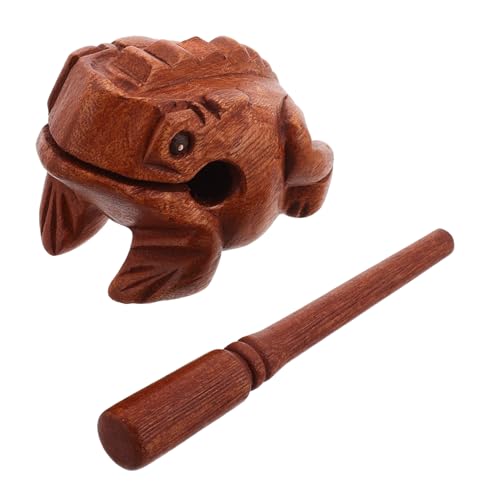 VICASKY Klangspielzeug Holz Frosch Instrument Musikinstrument Tierinstrumente Musikinstrumentenzubehör Frosch Soundeffekte Kleine Schlaginstrumente Holz Hellbraun VICASKY Klangspielzeug Holz Frosch Instrument Musikinstrument Tierinstrumente Musikinstrumentenzubehör Frosch Soundeffekte Kleine Schlaginstrumente Holz Hellbraun von VICASKY
