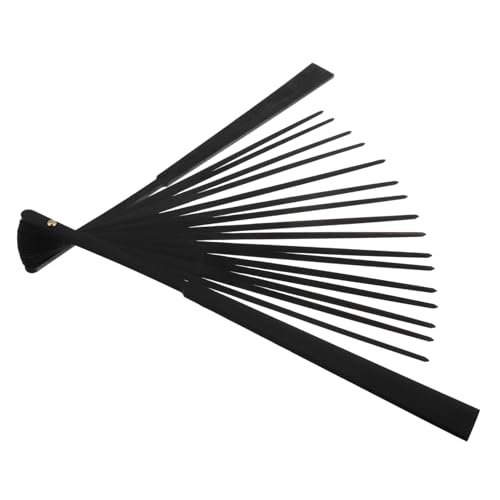 VICASKY Klappbarer Fächerrahmen aus Holz Streben Schwarzer DIY Handfächerrahmen für Hochzeit Abschlussfeier und Handheld Fächer Selbermachen von VICASKY