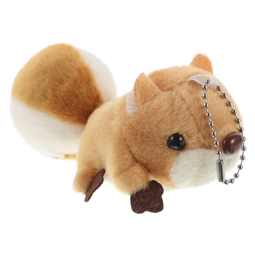 VICASKY Kleiner Eichhörnchen Anhänger Süße Accessoires Das Tier Medaillon Plüsch Schlüsselanhänger Eichhörnchen Plüschpuppe Tierpuppen Anhänger Plüsch Süßer Anhänger von VICASKY