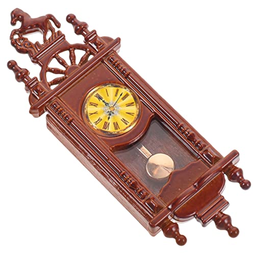 VICASKY Kleiner Glocken anhänger Uhr Puppenhaus Möbel Ticken schmücken Antiquität Vintage Dekoration Retro Dekoration Puppenhausverzierung Miniatur-Saalmöbel Legierung Brown VICASKY Kleiner Glocken anhänger Uhr Puppenhaus Möbel Ticken schmücken Antiquität Vintage Dekoration Retro Dekoration Puppenhausverzierung Miniatur-Saalmöbel Legierung Brown von VICASKY