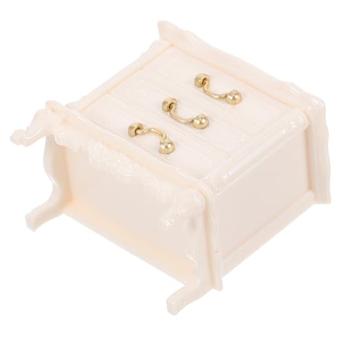 VICASKY Kleiner Hausbausatz Kleines Kommodenmodell puppenhaus küche kinderspielzeug für Kid Toys bücherregal deko Puppenhausmöbel Möbelmodell Plastik Weiß VICASKY Kleiner Hausbausatz Kleines Kommodenmodell puppenhaus küche kinderspielzeug für Kid Toys bücherregal deko Puppenhausmöbel Möbelmodell Plastik Weiß von VICASKY