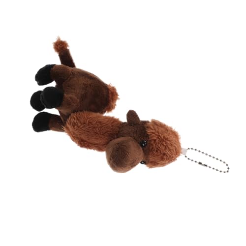 VICASKY Kleiner Kamelanhänger Mini-Puppen Geschenkpuppen Puppen Liefern Tierpuppen Aquariendekoration Puppentiere Ersatzpuppen Geschenktiere Geschenkdekoration Zubehör Tiere Coffee Plüsch von VICASKY