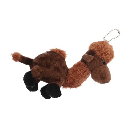 VICASKY Kleiner Kamelanhänger Tierpuppen Geschenkdekoration Kit-Puppen Tierplüschspielzeug Aquariendekoration Puppentiere Zubehör Tiere Mini-Puppen Cartoon-Tiere Kameltier Legierung Coffee von VICASKY