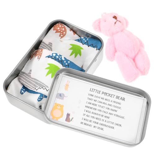 VICASKY Kleiner Plüschbär in Blechdose Mini Bear Deko Kuscheltier für Süßes für Partys Schlafzimmer und Niedliches Accessoire Perfektes Mitbringsel VICASKY Kleiner Plüschbär in Blechdose Mini Bear Deko Kuscheltier für Süßes für Partys Schlafzimmer und Niedliches Accessoire Perfektes Mitbringsel von VICASKY