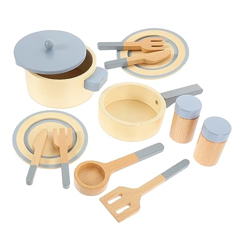 VICASKY Kochgeschirr Spielset Aus Holz Für Kleinkinder Teiliges Rollenspielspielzeug Für Kinderküche Mit Bunten Töpfen Und Pfannen Ideales Zubehör Für Fantasievolles VICASKY Kochgeschirr Spielset Aus Holz Für Kleinkinder Teiliges Rollenspielspielzeug Für Kinderküche Mit Bunten Töpfen Und Pfannen Ideales Zubehör Für Fantasievolles von VICASKY