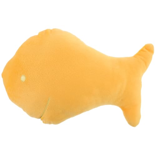 VICASKY Kopfkissen Kawaii Stofftier Stofftierpuppe Stofftierkissen Süßes Kuschelkissen Puppenspielzeug Tierpuppen Kuscheltiere Fischpuppe Fisch Plüsch Yellow von VICASKY