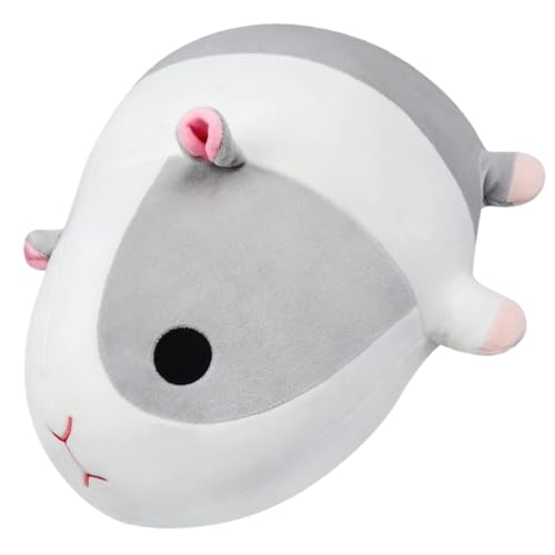 VICASKY Kopfkissen Plüschtier Hamster Hamsterkissen Gefülltes Meerschweinchen Kissen -meerschweinchen Meerschweinchenspielzeug Für Panda-plüsch Käfig Hängematte Grey Stoff von VICASKY