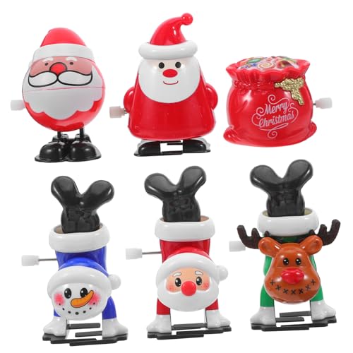 VICASKY Kreative Aufziehspielzeuge für Weihnachtsfeier Wind Up Weihnachtsmann Schneemann und Rentier Füller für Geschenktüten VICASKY Kreative Aufziehspielzeuge für Weihnachtsfeier Wind Up Weihnachtsmann Schneemann und Rentier Füller für Geschenktüten von VICASKY