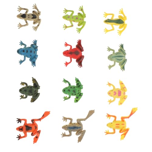 VICASKY Krötenform Modell 12 Stück Frosch Balance Spielzeug Frösche Form Spielzeug Für Pool Und Garten von VICASKY