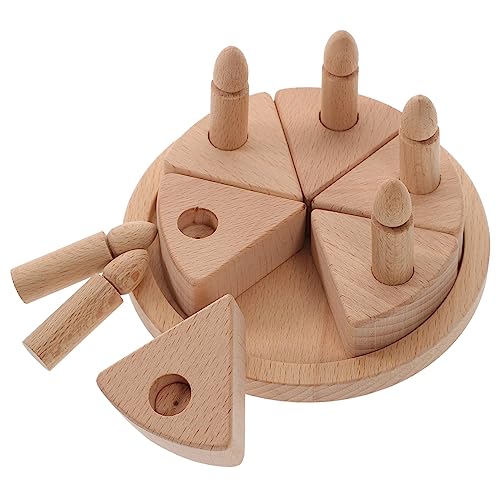 VICASKY Kuchendekoration Party-Kuchen-Ornament Kuchenspielzeug Für Rollenspiele Kuchen-rollenspielzeug Mit Kerze Zum Schneiden Von Kuchen Kindergeburtstagstorte Holz VICASKY Kuchendekoration Party-Kuchen-Ornament Kuchenspielzeug Für Rollenspiele Kuchen-rollenspielzeug Mit Kerze Zum Schneiden Von Kuchen Kindergeburtstagstorte Holz von VICASKY