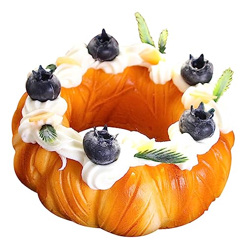 VICASKY Künstliche Donuts Kleine Schalen Kleine Dessertbecher Mini Dessertbecher Künstliche Kuchenmodelle Töpfe Mini Löffel Künstlicher Kuchen Durchsichtige Fruchtgelee Eiscreme von VICASKY