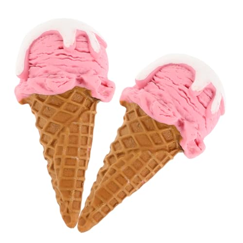 VICASKY Künstliche Eiscreme Modelle Lebensechte Dekorative Eiscreme Für Partys Fotografie Und Schaufenster Simulierte Desserts Farbton von VICASKY