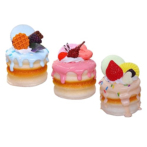 VICASKY 3 Stücke Künstliche Kuchen Modelle Gefälschte Lebensmittel Gebäck Display Für Home Party Shop Gemischte Farben Realistische Pu Kuchen Modelle VICASKY 3 Stücke Künstliche Kuchen Modelle Gefälschte Lebensmittel Gebäck Display Für Home Party Shop Gemischte Farben Realistische Pu Kuchen Modelle von VICASKY