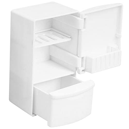VICASKY Puppen-mini-kühlschrank Mini-Spielzeug-kühlschrank Miniatur-kühlschrank Mit Gefrierfach Puppenhaus-zubehör Miniatur-mini-möbel VICASKY Puppen-mini-kühlschrank Mini-Spielzeug-kühlschrank Miniatur-kühlschrank Mit Gefrierfach Puppenhaus-zubehör Miniatur-mini-möbel von VICASKY