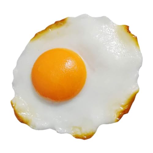 VICASKY Künstliche Spiegeleier Ultrarealistische Fake Food Requisiten für Pranks Fotografie und Küchen Dekoration Robustes Material Leicht und Tragbar für Kreative Displays VICASKY Künstliche Spiegeleier Ultrarealistische Fake Food Requisiten für Pranks Fotografie und Küchen Dekoration Robustes Material Leicht und Tragbar für Kreative Displays von VICASKY