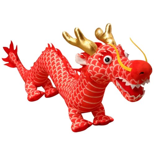 VICASKY Kuscheltier Drache Chinesisches Drachenstofftier als Kreatives Neujahrsgeschenk Niedliches Plüschspielzeug für Schlafzimmer Wohnzimmer und von VICASKY