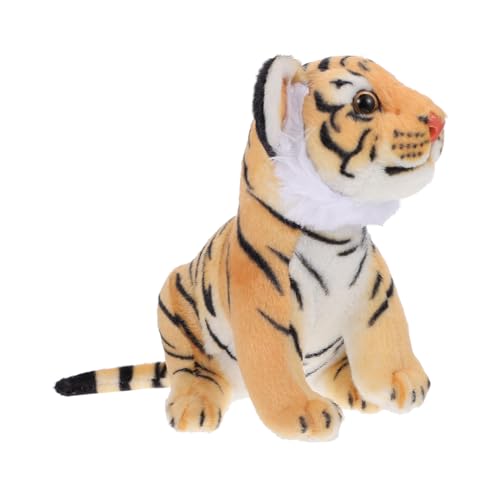 VICASKY Entzückendes Gelbes Tiger-plüschtier Kuscheltier Für Kinder Spielzeugbär Perfekte Heimdekoration von VICASKY