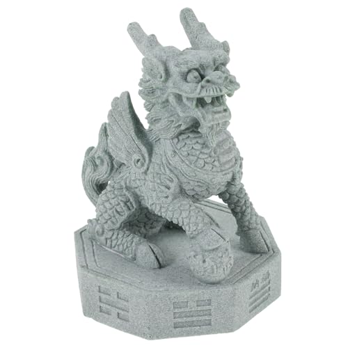 VICASKY Kylin Figur Antike Tier Chinesische Skulpturen Kleine Statue Gartenskulpturen Tierskulpturen Statue Dekoration von VICASKY