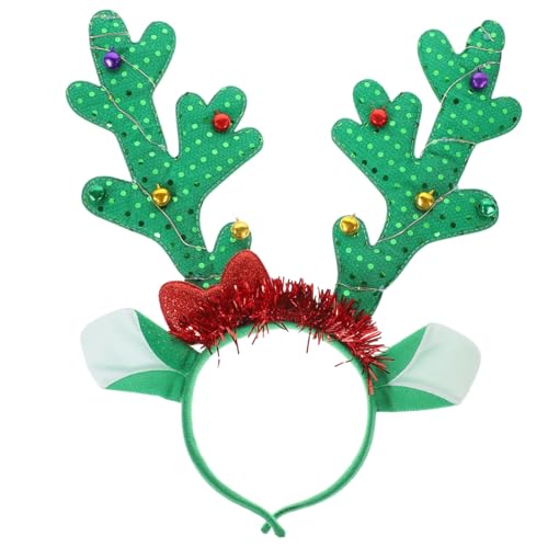 VICASKY LED Weihnachts Stirnband Rentiergeweih mit Leuchtenden Elchgeweihen Einstellbares Weihnachtskopfschmuck für Party Familienfeier und Winterfest Festliches Grünes LED Haarband VICASKY LED Weihnachts Stirnband Rentiergeweih mit Leuchtenden Elchgeweihen Einstellbares Weihnachtskopfschmuck für Party Familienfeier und Winterfest Festliches Grünes LED Haarband von VICASKY